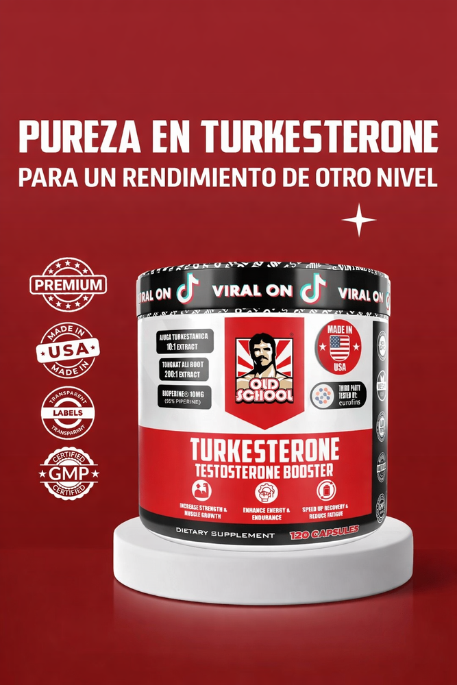 Turkesterone 60 Cápsulas – Rendimiento Deportivo y Apoyo Natural