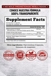 Turkesterone 60 Cápsulas – Rendimiento Deportivo y Apoyo Natural