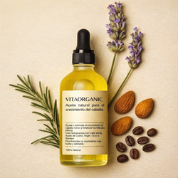 VitaOrganic Aceite Capilar Natural – Fortalecimiento y Cuidado del Cabello Diario