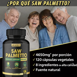 Saw Palmetto 4650 mg 120 Cápsulas – Bienestar Prostático y Apoyo Masculino