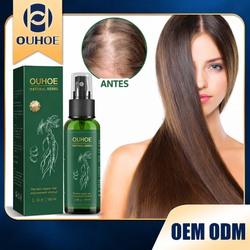 OUHOE Spray Capilar Natural con Ginseng – Fortalecimiento y Cuidado del Cabello Diario