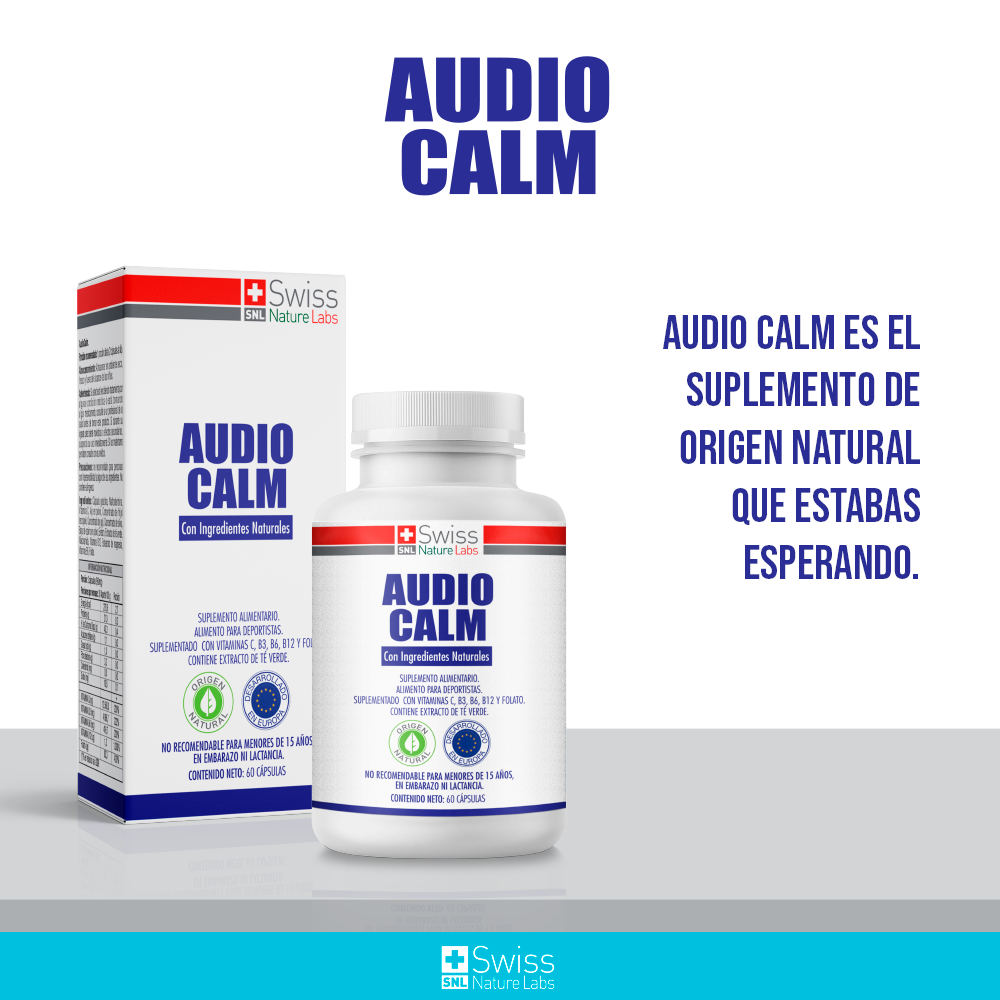 AudioCalm Cápsulas – Bienestar Auditivo y Relajación con Vitaminas B