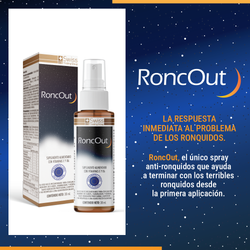 RoncOut Spray Bucal 30 ml – Descanso Nocturno y Confort Respiratorio