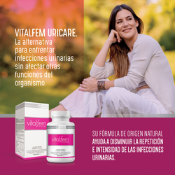 VitalFem Uricare 30 Cápsulas – Bienestar Urinario Femenino y Flora Intima