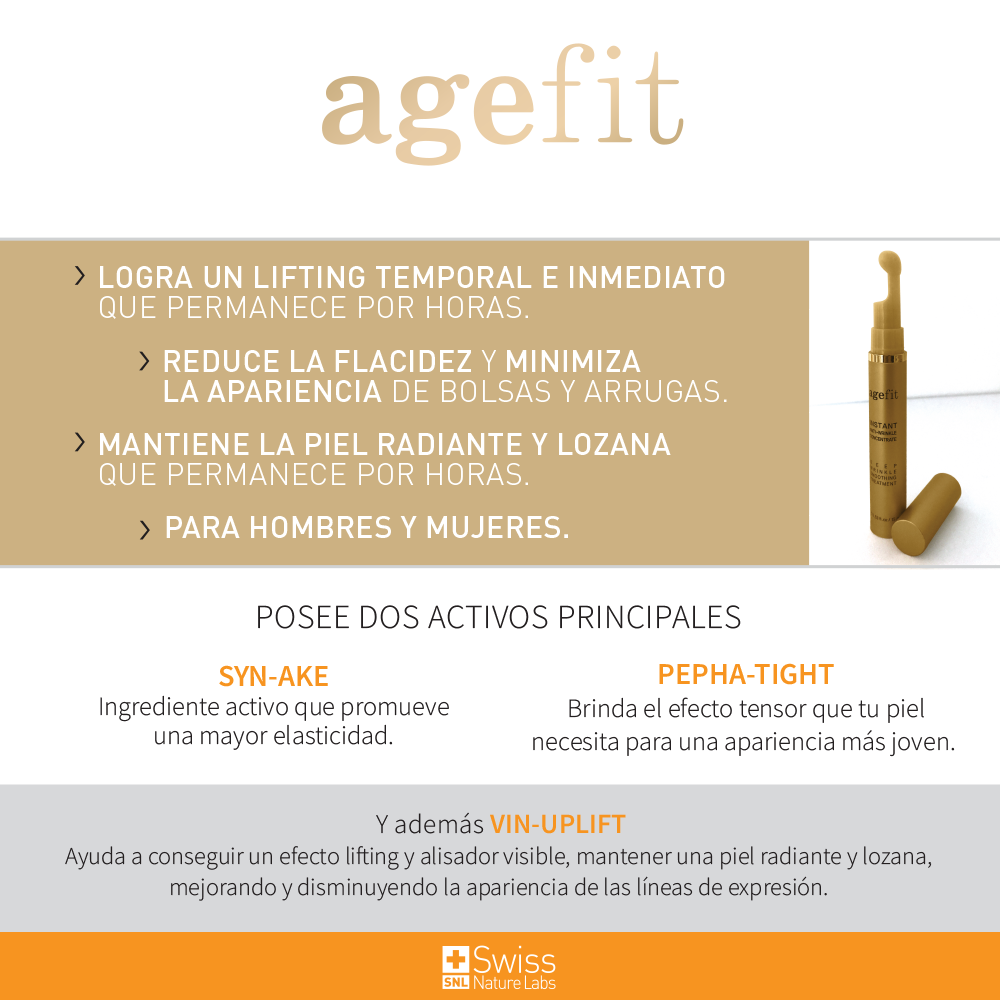 Agefit Serum Facial Anti-Edad – Efecto Tensor y Cuidado de la Piel