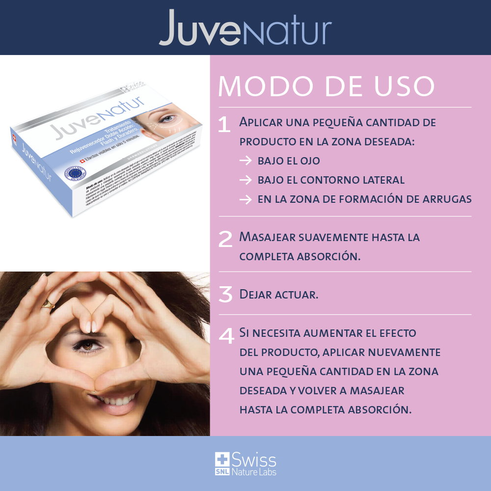 Juvenatur Rejuvenecedor Facial – Efecto Tensor y Cuidado del Contorno de Ojos