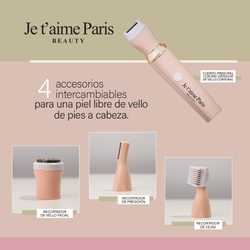 Je T'aime Paris Depiladora Femenina – Depilación Suave y Precisa Wet & Dry