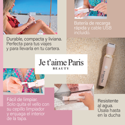 Je T'aime Paris Depiladora Femenina – Depilación Suave y Precisa Wet & Dry