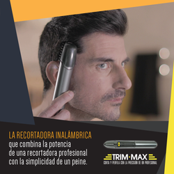 Trim-Max Recortadora Inalámbrica – Corte Preciso con Mango Extensible y LED