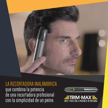Trim-Max Recortadora Inalámbrica – Corte Preciso con Mango Extensible y LED
