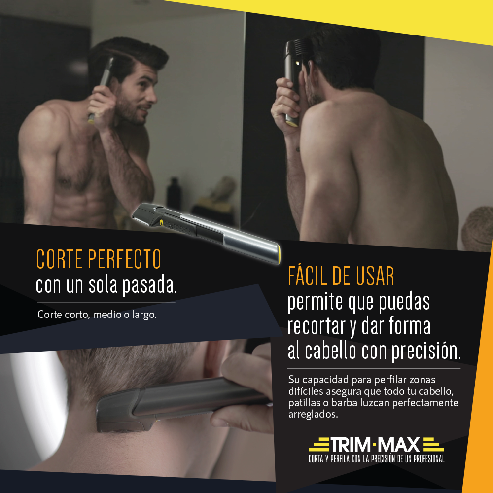 Trim-Max Recortadora Inalámbrica – Corte Preciso con Mango Extensible y LED