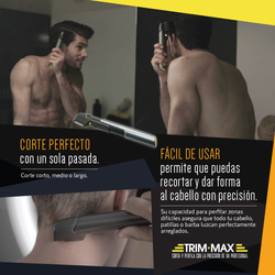 Trim-Max Recortadora Inalámbrica – Corte Preciso con Mango Extensible y LED