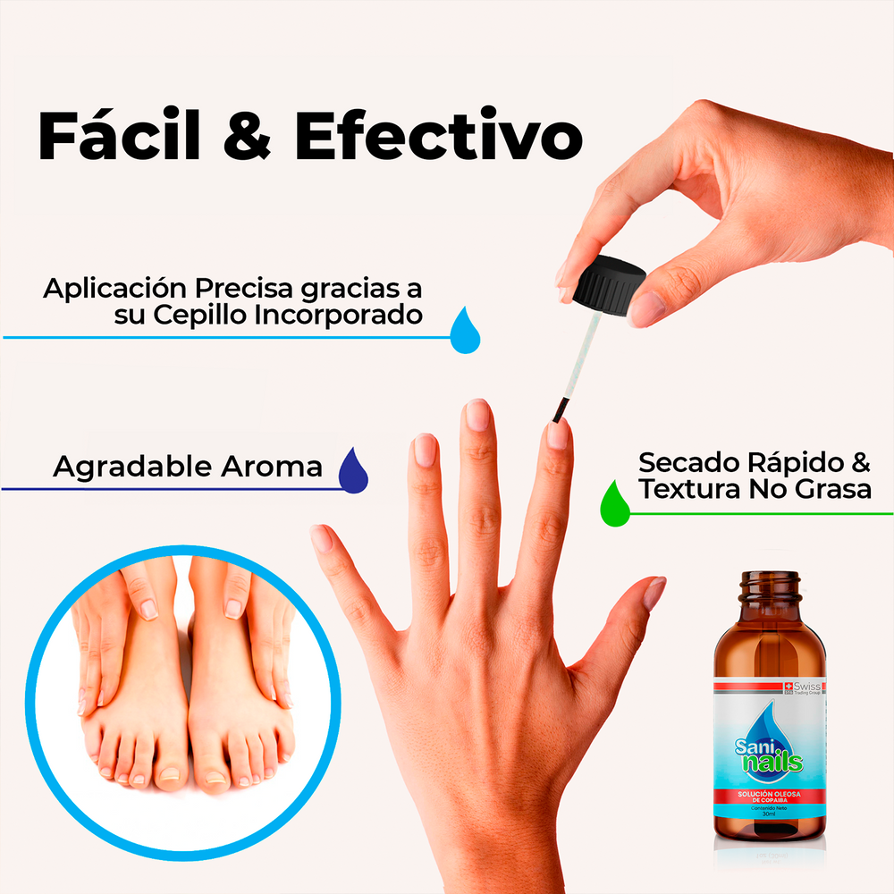 SaniNails Solución de Copaiba – Cuidado Natural para Uñas y Mejor Apariencia