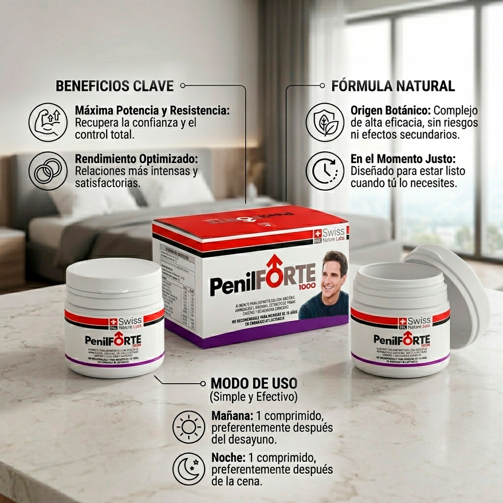 PenilForte Cápsulas Naturales – Energía y Bienestar Masculino Diario