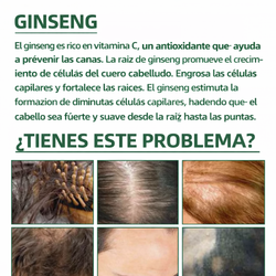 OUHOE Spray Capilar Natural con Ginseng – Fortalecimiento y Cuidado del Cabello Diario