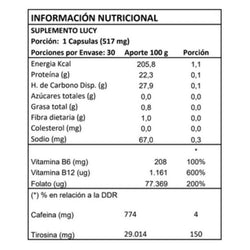 Lucy Memory Complex 30 Cápsulas – Enfoque Mental y Bienestar Cognitivo