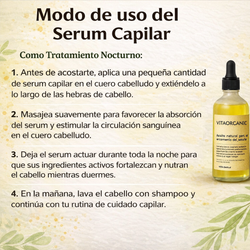 VitaOrganic Aceite Capilar Natural – Fortalecimiento y Cuidado del Cabello Diario