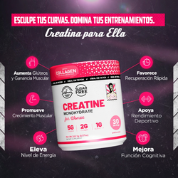 Creatina Monohidratada para Mujeres – Energía y Rendimiento sin Azúcar