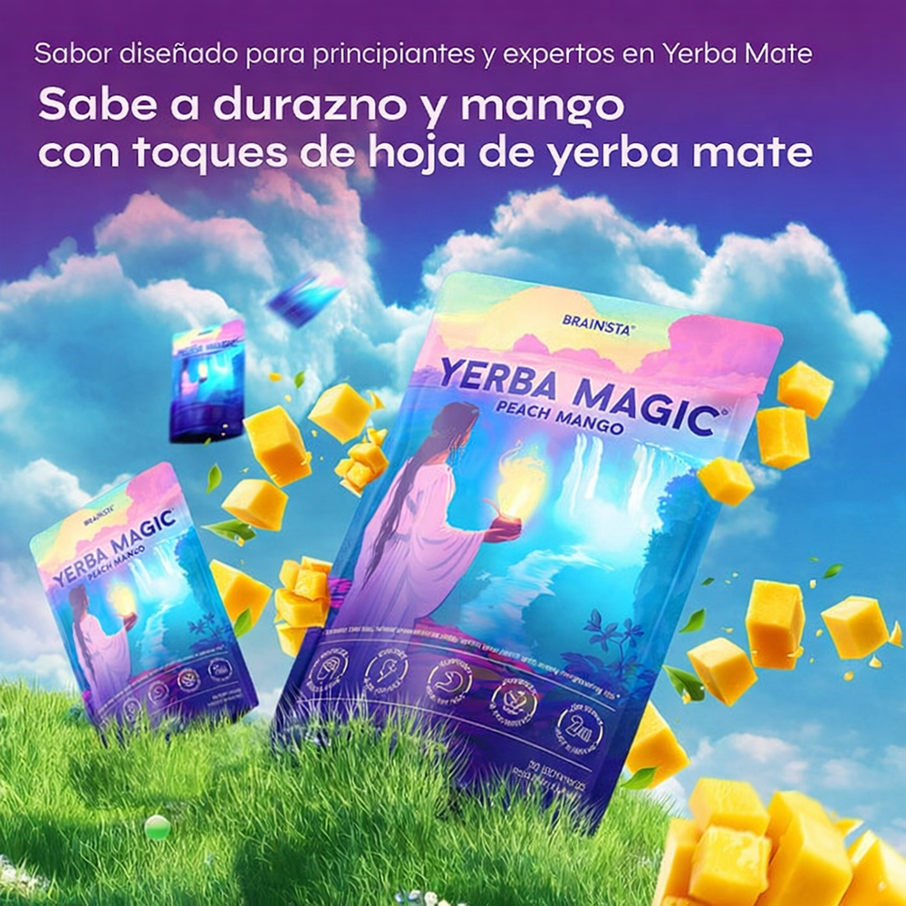 Yerba Mate Sabor Durazno Mango – Energía Natural con Sabor Tropical | Mezcla Premium con Hoja de Yerba Mate