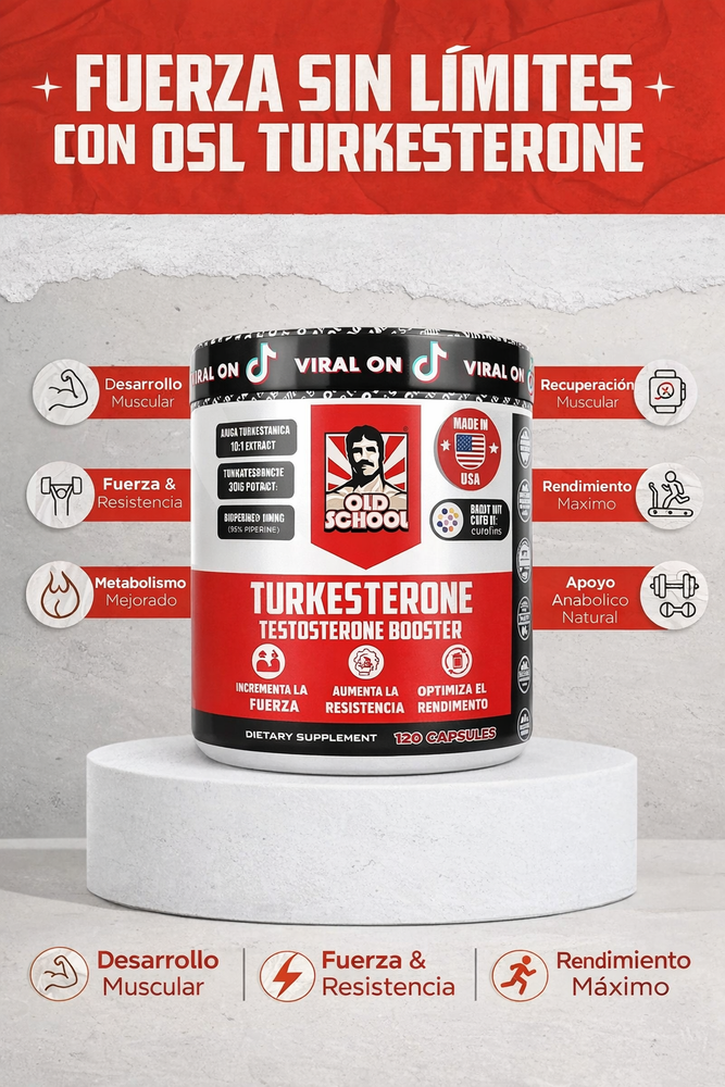 Turkesterone 60 Cápsulas – Rendimiento Deportivo y Apoyo Natural