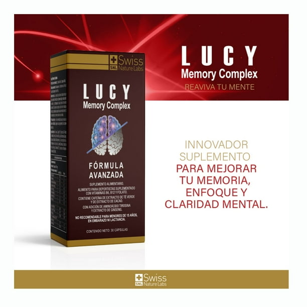 Lucy Memory Complex 30 Cápsulas – Enfoque Mental y Bienestar Cognitivo