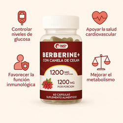 Berberina 1200 mg con Canela 60 Cápsulas – Apoyo Metabólico y Bienestar Diario