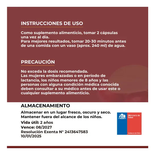 Berberina 1200 mg con Canela 60 Cápsulas – Apoyo Metabólico y Bienestar Diario