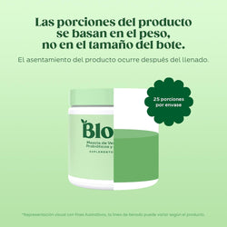 Bloom Jugo Verde en Polvo Frutos Rojos – Mezcla de Verduras, Fibra, Probióticos y Antioxidantes | 25 Porciones