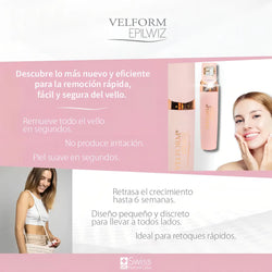 Epilwiz Depiladora Facial Portátil – Remoción Precisa y Suave sin Cuchillas