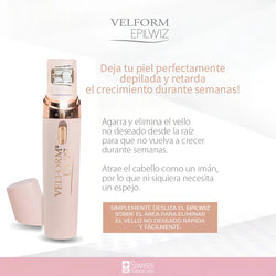 Epilwiz Depiladora Facial Portátil – Remoción Precisa y Suave sin Cuchillas