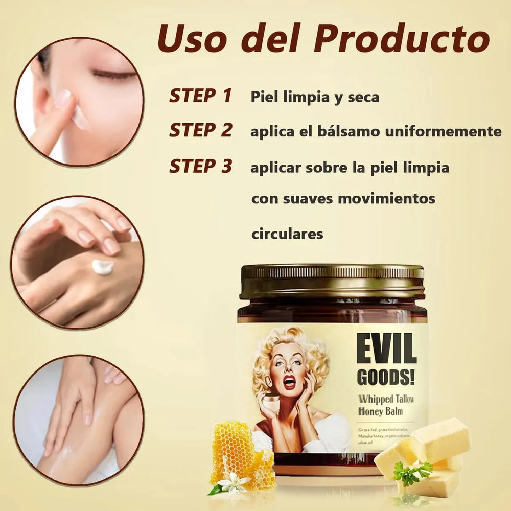 Evil Goods Bálsamo Sebo y Miel de Manuka – Hidratación Natural Multiusos