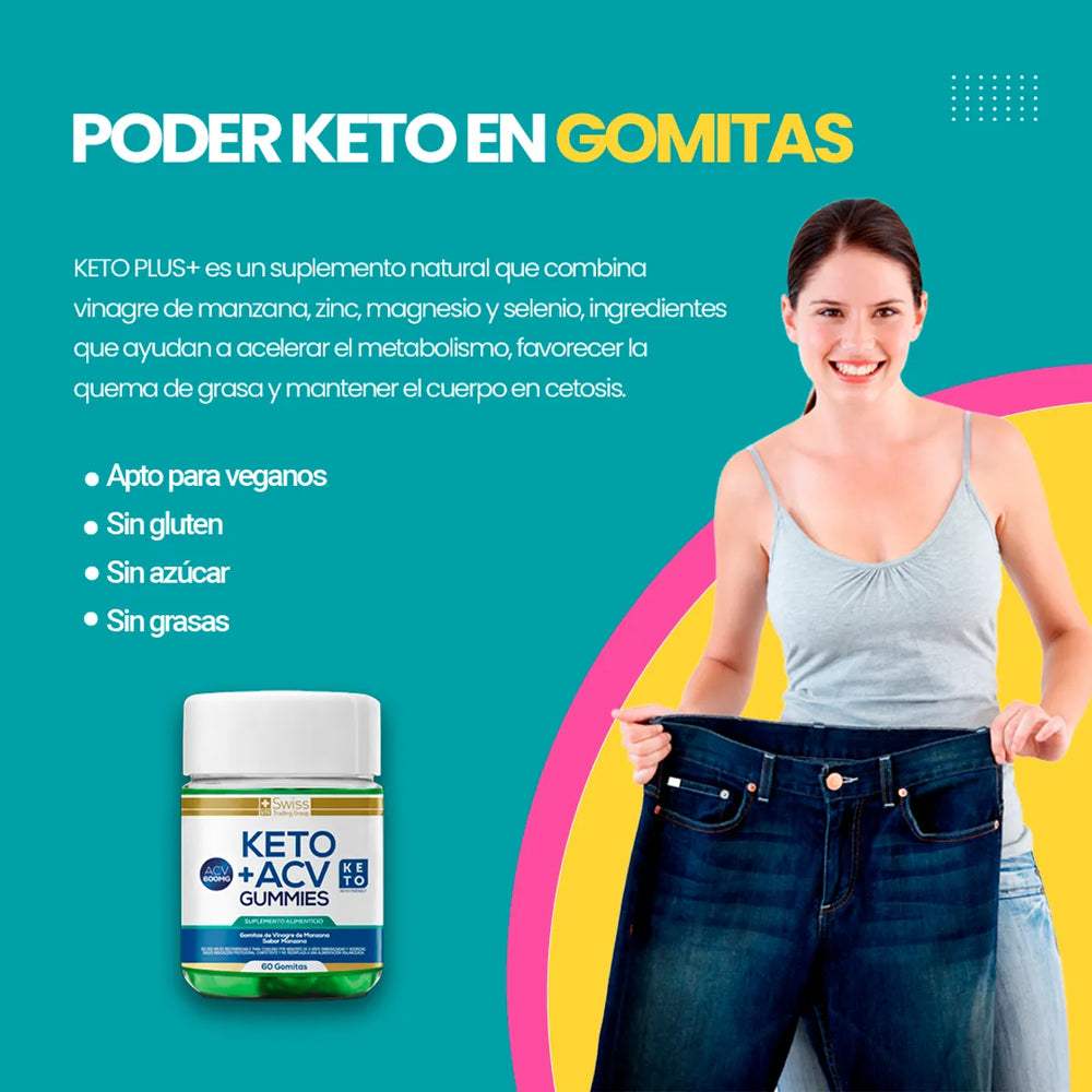 Keto Plus Gomitas Vinagre de Manzana – Energía y Apoyo Metabólico Natural