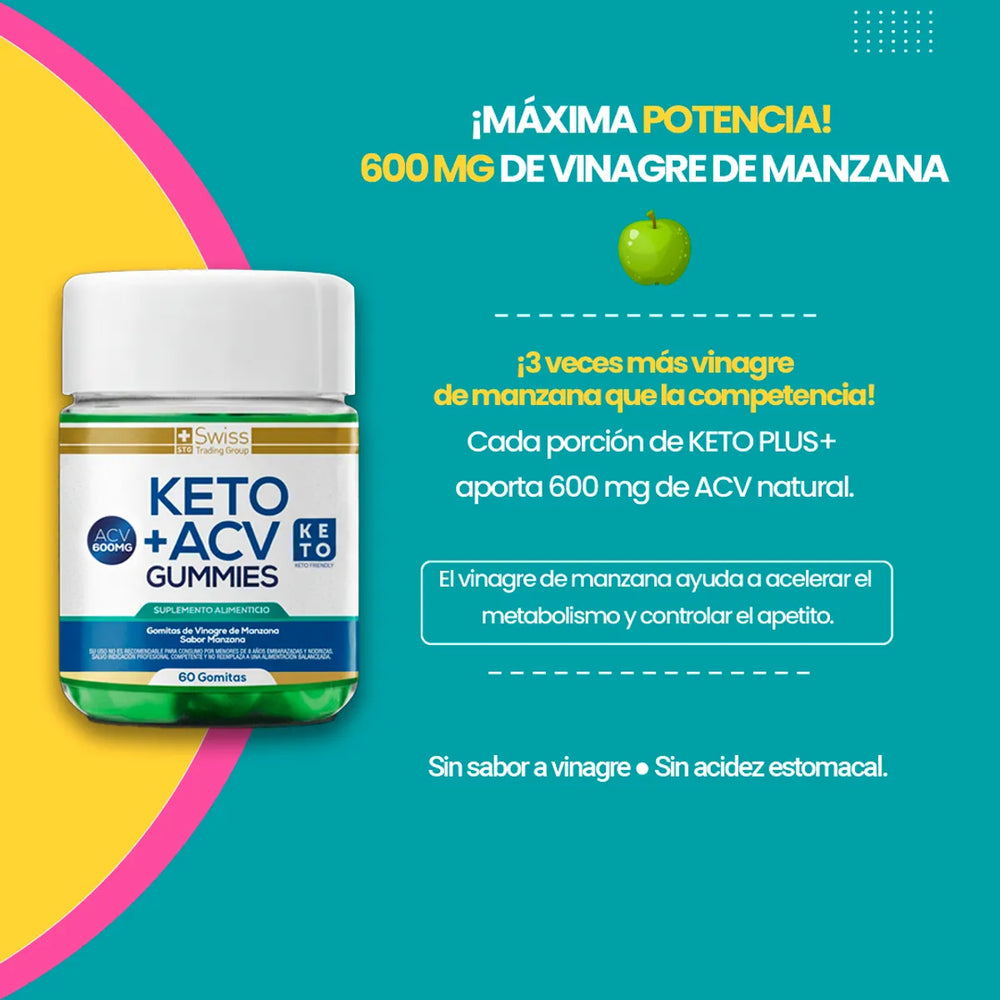 Keto Plus Gomitas Vinagre de Manzana – Energía y Apoyo Metabólico Natural