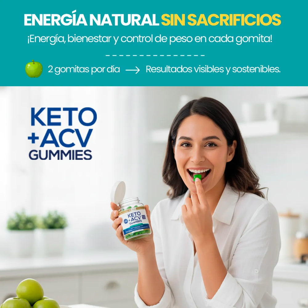 Keto Plus Gomitas Vinagre de Manzana – Energía y Apoyo Metabólico Natural