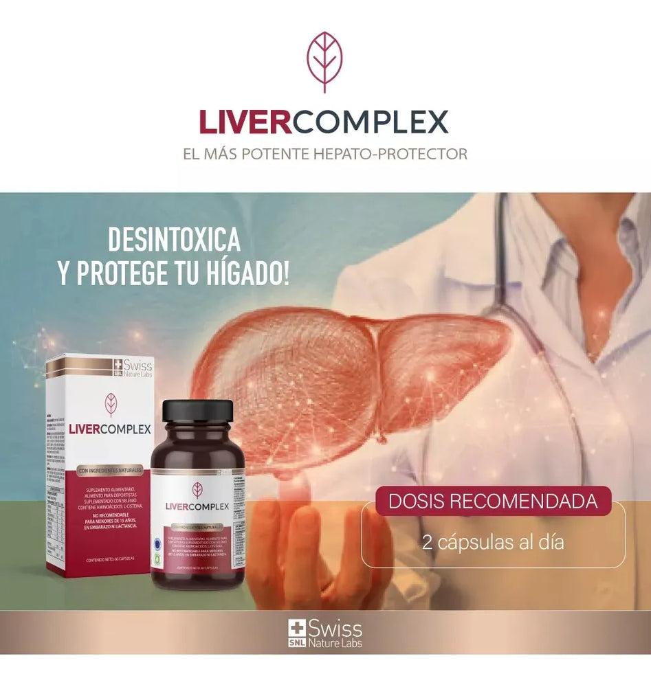 Liver Complex 60 Cápsulas – Bienestar Digestivo y Equilibrio Metabólico