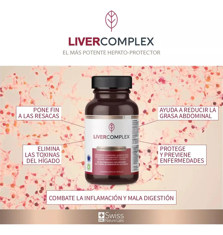 Liver Complex 60 Cápsulas – Bienestar Digestivo y Equilibrio Metabólico