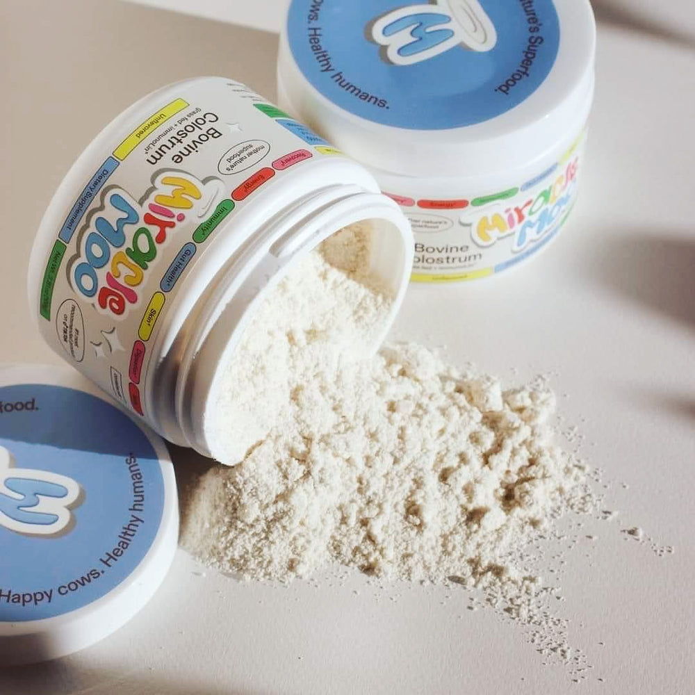 Miracle Moo Calostro Bovino – Suplemento Natural para Apoyo Inmunológico y Salud Intestinal