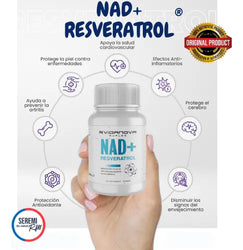 NAD+ Resveratrol 1000mg Vidanova – Energía Celular y Antioxidante Diario