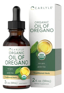 Aceite de Orégano Orgánico Líquido 70% Carvacrol | Potente Antibacteriano Natural | Sin Gluten, Sin Lactosa, No OGM