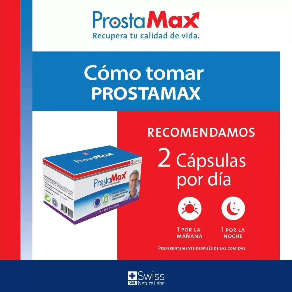 ProstaMax Suplemento Próstata Masculina – Bienestar Urinario y Apoyo Natural con Zinc