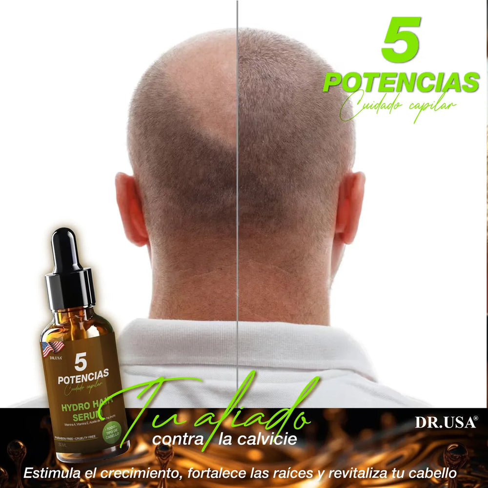 Hydro Hair Serum 5 Potencias DR USA – Reparación y Nutrición Capilar 30ml