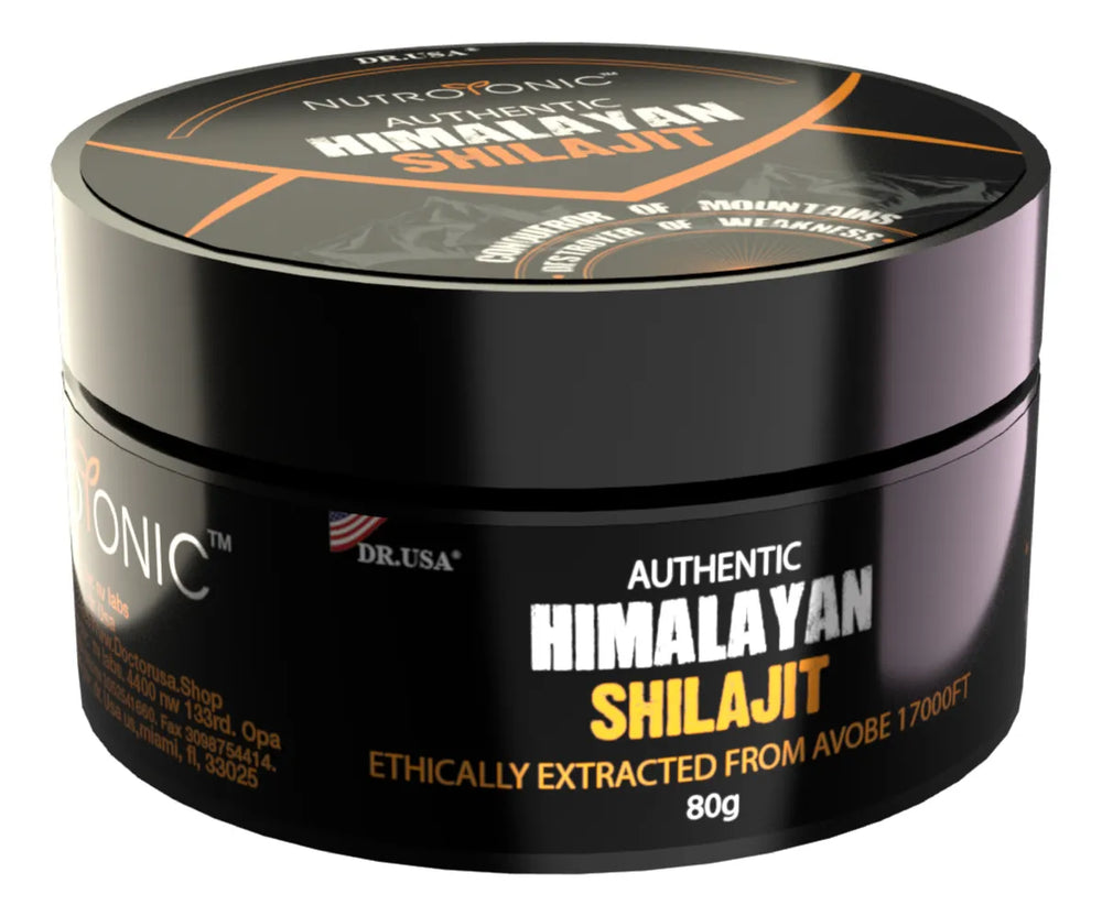 Shilajit Himalaya Auténtico 80g – Resina Natural Alta Pureza | Energía, Vitalidad y Rendimiento Masculino