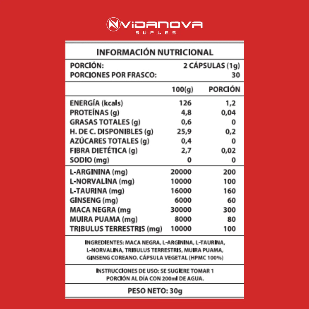 Testo Power Suplemento Masculino – Energía, Vitalidad y Apoyo Físico Natural