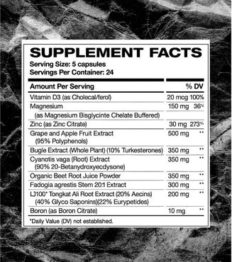 King Maker – Potenciador Natural de Testosterona y Rendimiento Masculino | Fuerza, Masa Muscular y Energía