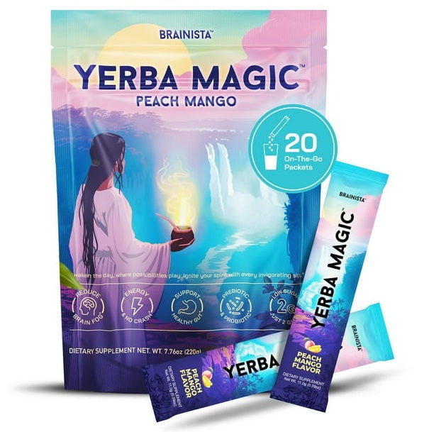 Yerba Mate Sabor Durazno Mango – Energía Natural con Sabor Tropical | Mezcla Premium con Hoja de Yerba Mate