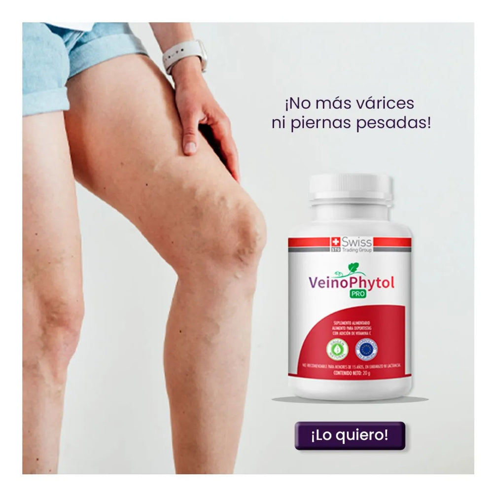 Veinophytol Pro Cápsulas – Bienestar Circulatorio y Ligereza en Piernas