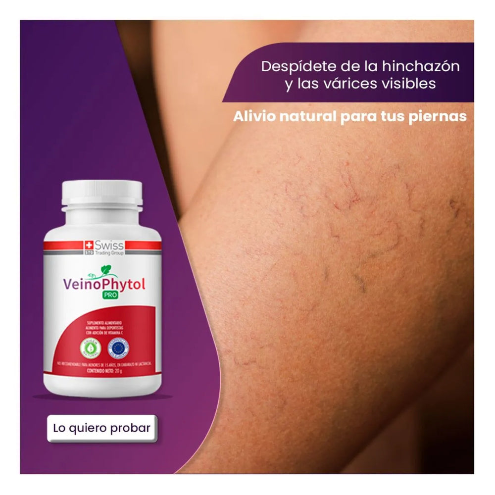 Veinophytol Pro Cápsulas – Bienestar Circulatorio y Ligereza en Piernas
