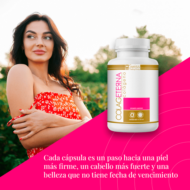 Colageterna Colágeno 90 Cápsulas – Piel, Cabello y Bienestar Diario