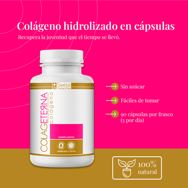 Colageterna Colágeno 90 Cápsulas – Piel, Cabello y Bienestar Diario